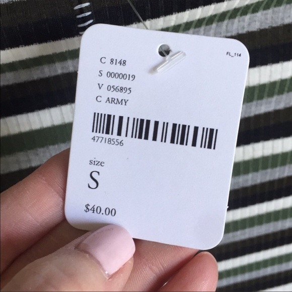 NEW Free People Good on You Army 3/4 Sleeve Tee - Picture 8 of 8